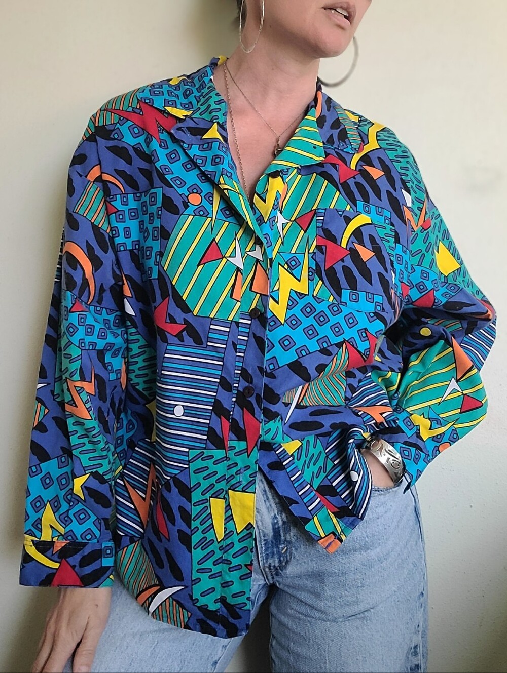 The Drunk Uncle Vintage 80s Button Down by Le Weekend L